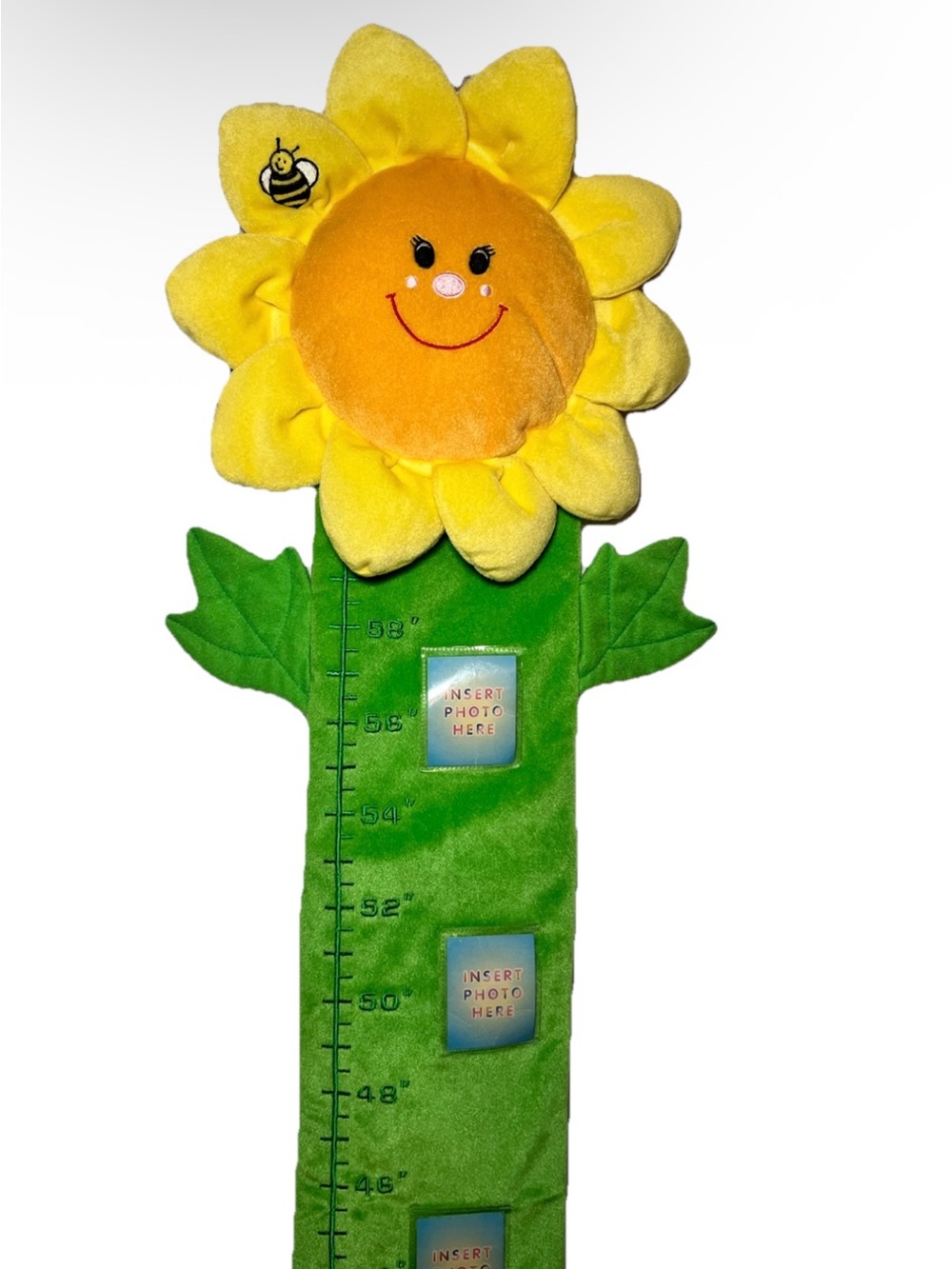 Vintage 90s Grandma Core Y2k Sunflower Height Tracking Growth Chart Photo Holder